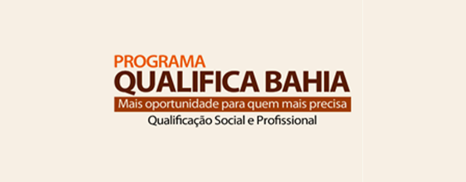 Banner do Programa Qualifica Bahia 2022